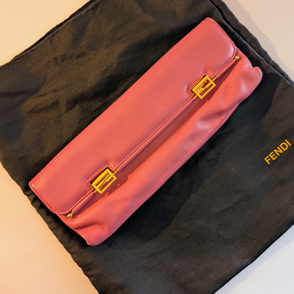 Fendi Pink Clutch Bag